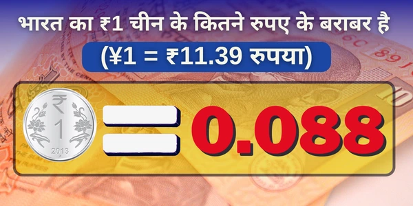 india ka 1 rupee china me kitna hoga भारत का ₹1 चीन के कितने रुपए के बराबर है