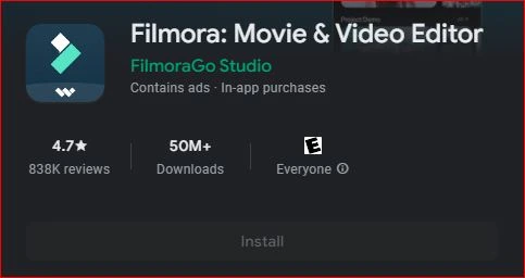 FilmoraGo फोटो पर गाना सेट करने वाला ऐप्स 
