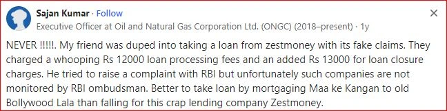 Attention! Zest Money is safe or not, Is ZestMoney Approved by RBI?