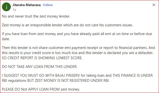 Attention! Zest Money is safe or not, Is ZestMoney Approved by RBI?